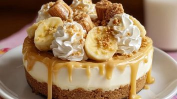 Gâteau Au Fromage Crémeux À La Banane