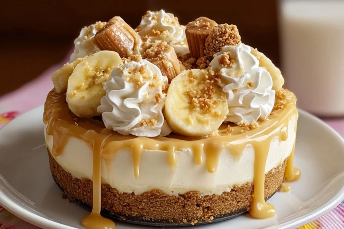 Gâteau Au Fromage Crémeux À La Banane