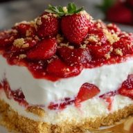 Gâteau Fraisier Sans Cuisson
