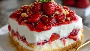 Gâteau Fraisier Sans Cuisson