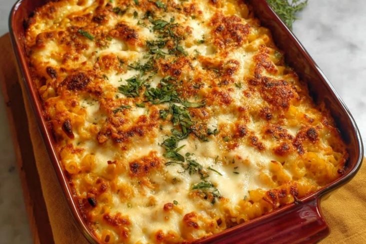 Gratin De Pâtes Au Fromage Blanc