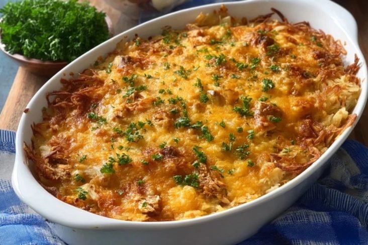 Gratin De Pommes De Terre Au Poulet Rôti