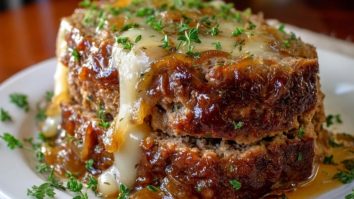 Pain De Viande Aux Oignons Français