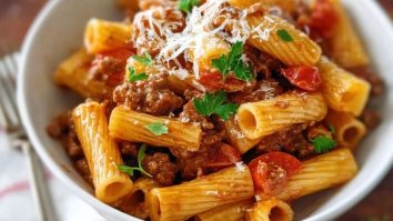 Pâtes Bolo de Viande Hachée