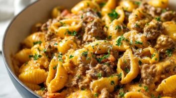 Pâtes Crémeuses Aux Bœuf