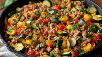 Poêlée Saine de Dinde Hachée aux Légumes