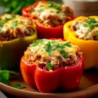 Poivrons Farcis Au Bœuf Haché