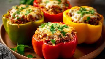 Poivrons Farcis Au Bœuf Haché