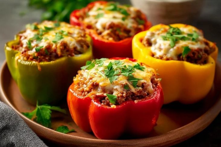 Poivrons Farcis Au Bœuf Haché