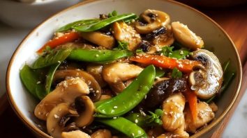 Poulet Sauté Aux Champignons Et Légumes