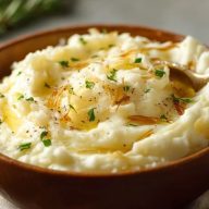 Purée De Pommes De Terre Onctueuse Aux Oignons