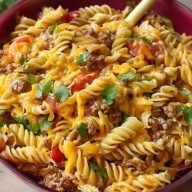 Salade De Pâtes Au Taco Fromagé