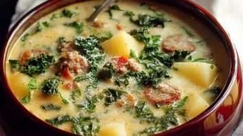 Soupe Classique Aux Saucisses, Chou Frisé Et Pommes De Terre