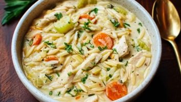 Soupe Crémeuse au Poulet et Orge