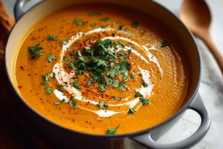 Soupe De Patate Douce Satisfaisante Sans Gluten Ni Produits Laitiers