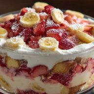 Trifle À La Fraise Et À La Banane