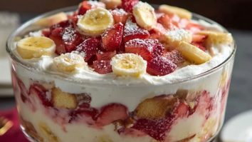 Trifle À La Fraise Et À La Banane