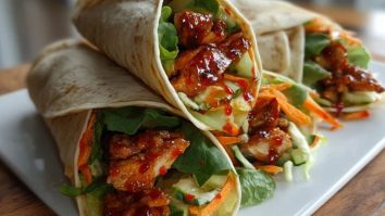 Wraps De Poulet Au Chili Doux
