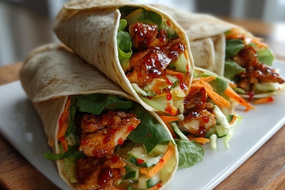 Wraps De Poulet Au Chili Doux
