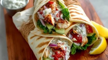 Wraps Méditerranéens au Poulet Succulents