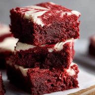 Brownies Velours Rouge Fudgy