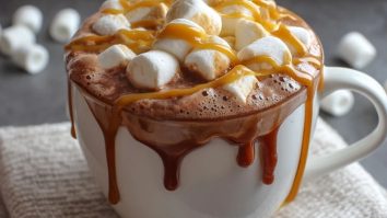 Cacao Chaud Caramel Et Guimauves