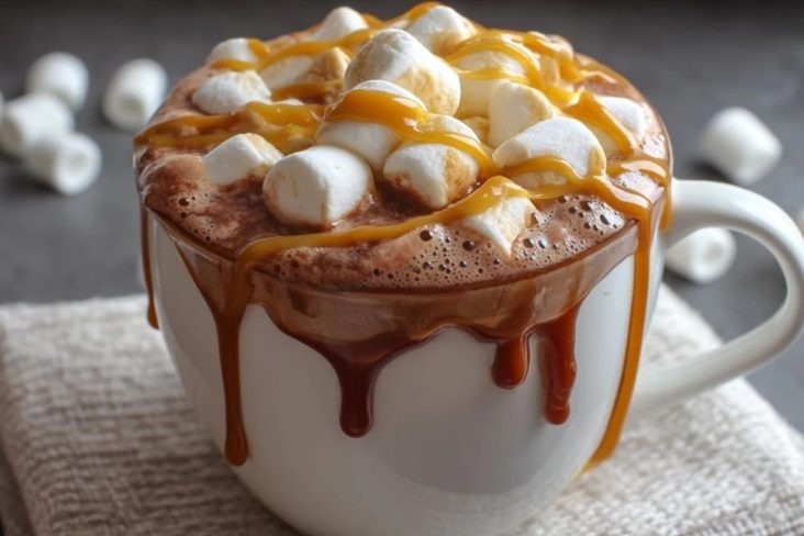 Cacao Chaud Caramel Et Guimauves