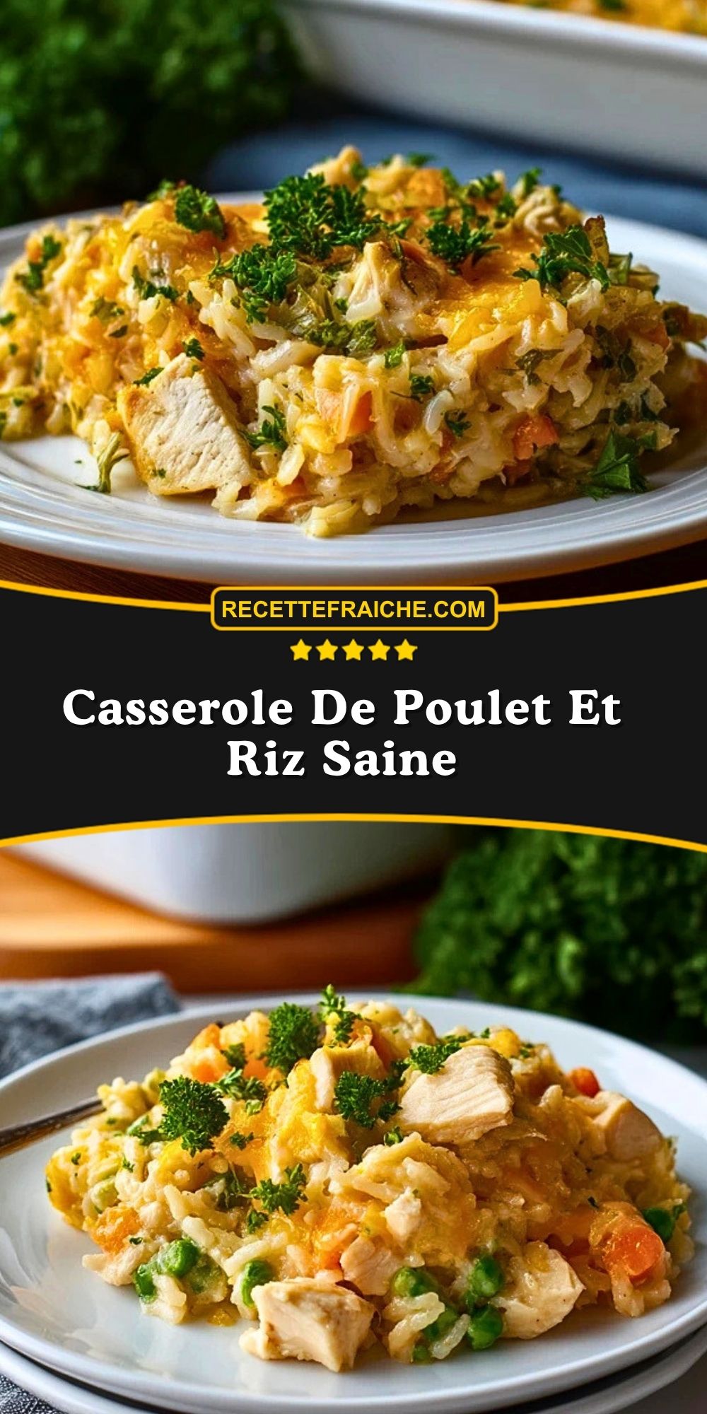 Casserole De Poulet Et Riz Saine - Pi