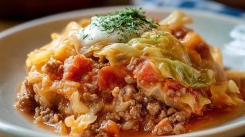 Casserole De Rouleaux De Chou À La Viande
