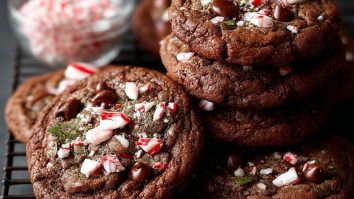 Cookies Au Chocolat Double Et Menthe Poivrée