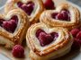 Danishes Aux Framboises En Forme De Cœur
