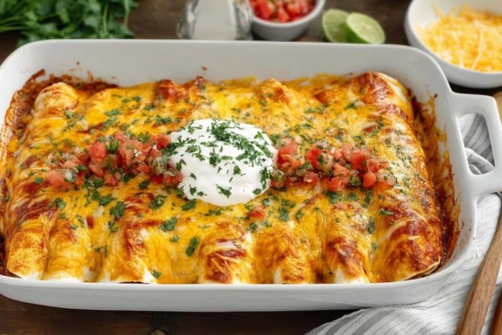 Enchiladas au Poulet et Fromage à la Crème