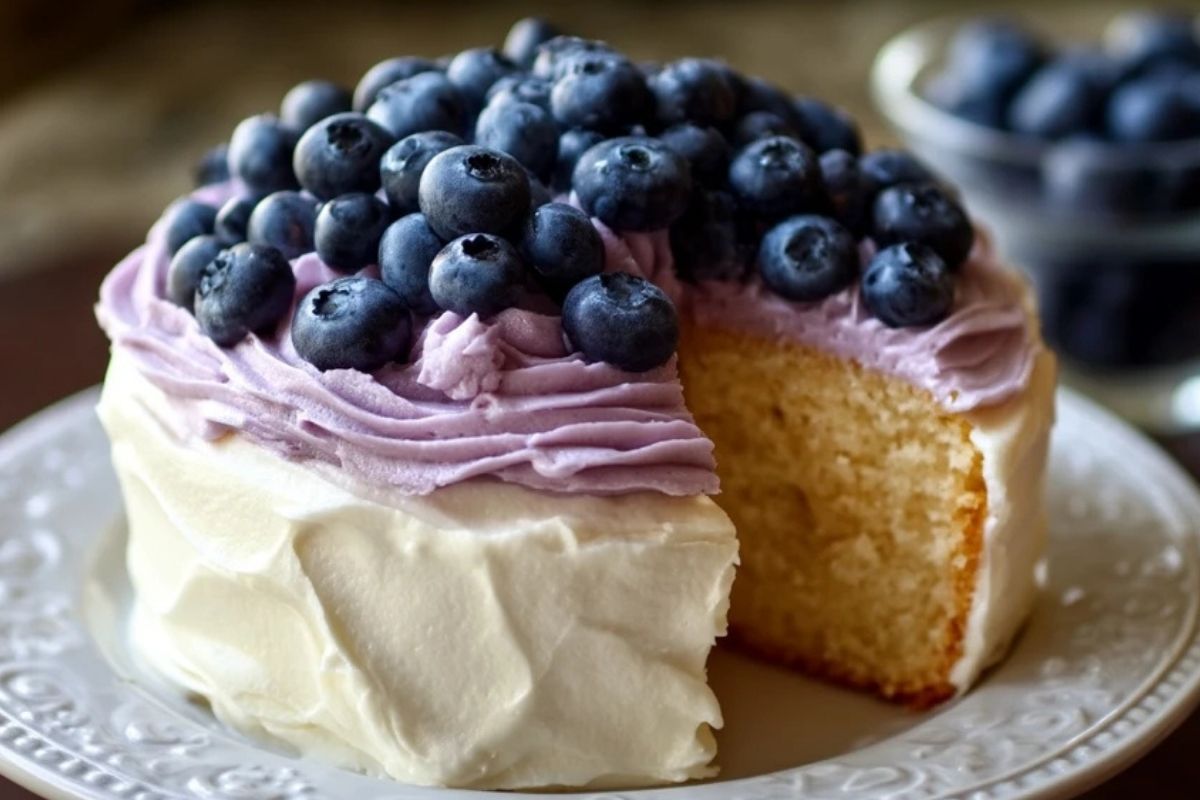 Glaçage Crémeux Aux Myrtilles