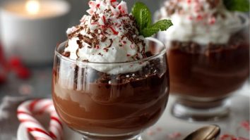 Parfaits Au Chocolat Et Menthe Poivrée