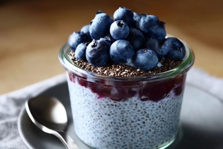 Pudding De Graines De Chia Aux Myrtilles