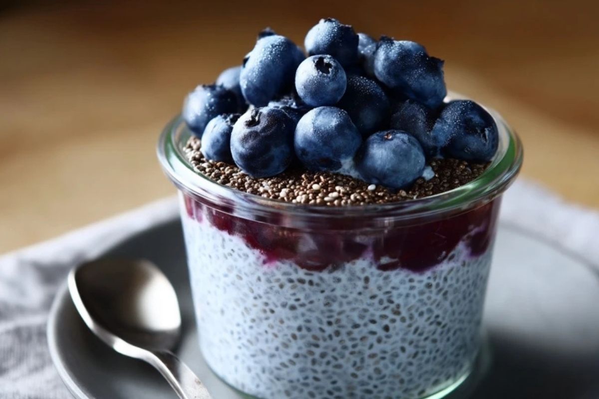 Pudding De Graines De Chia Aux Myrtilles