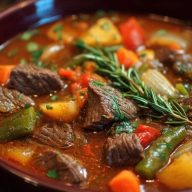 Soupe De Boeuf Aux Légumes Braisés